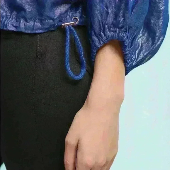 Elevenses Raquel Bubble Dolman Sleeves Linen Blend Jacket - Picture 3 of 8